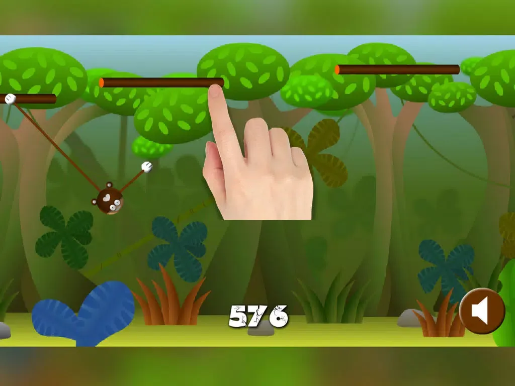 Tangkapan skrin Monkie Jungle Sling - Free iPad 