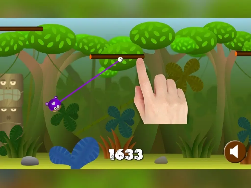 Tangkapan skrin Monkie Jungle Sling - Free iPad 