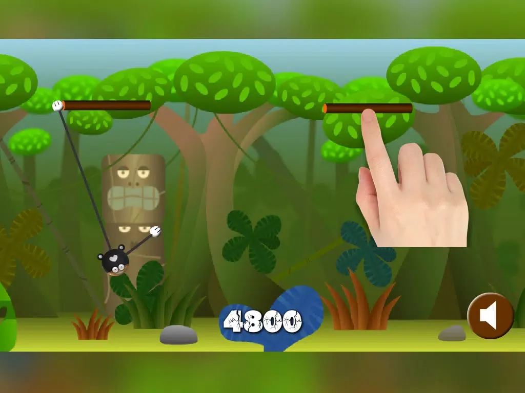 Tangkapan skrin Monkie Jungle Sling - Free iPad 