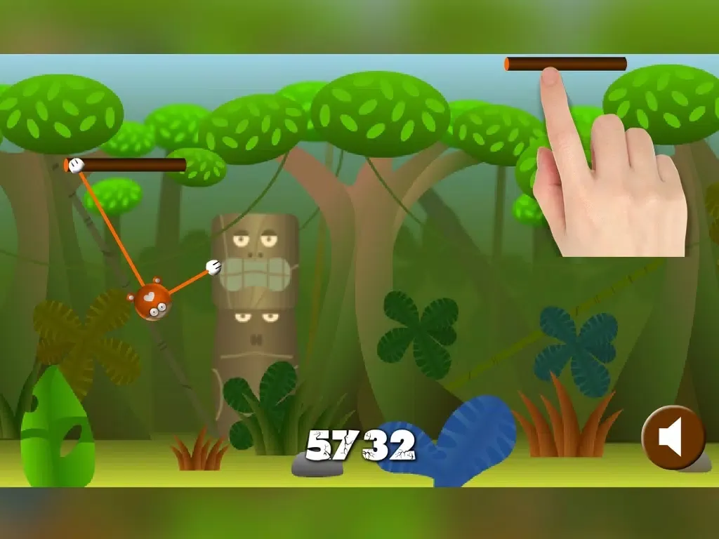 Tangkapan skrin Monkie Jungle Sling - Free iPad 