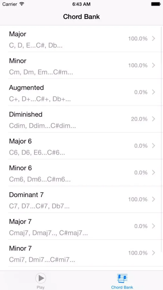 Chord Coach سکرین شاٹس