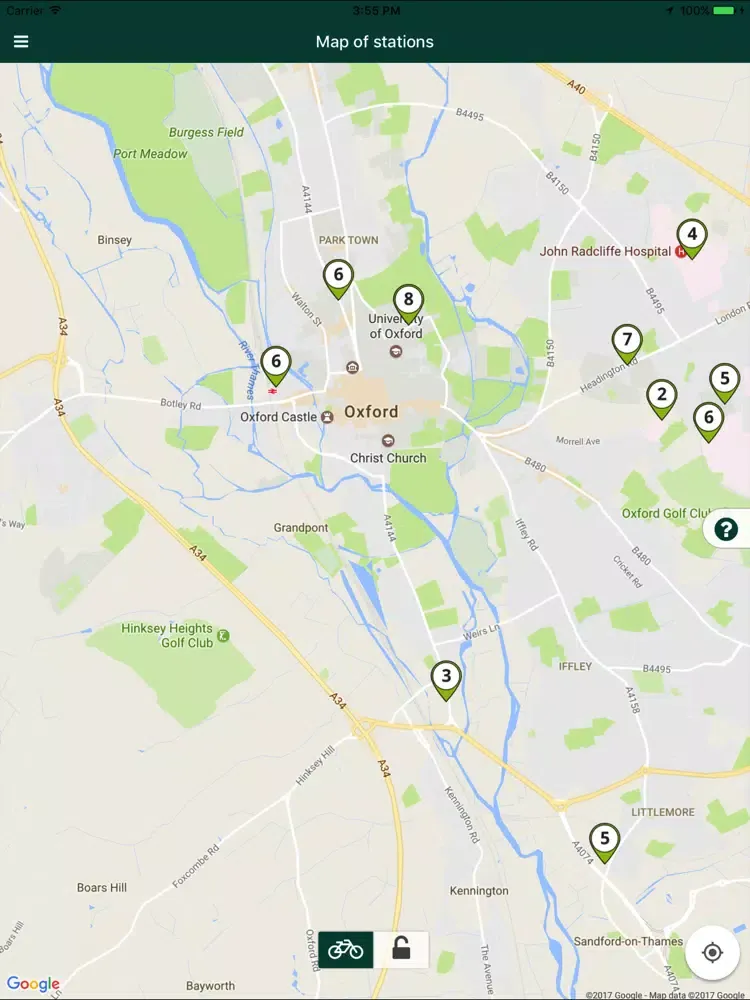 OXONBIKE iPad 應用截圖