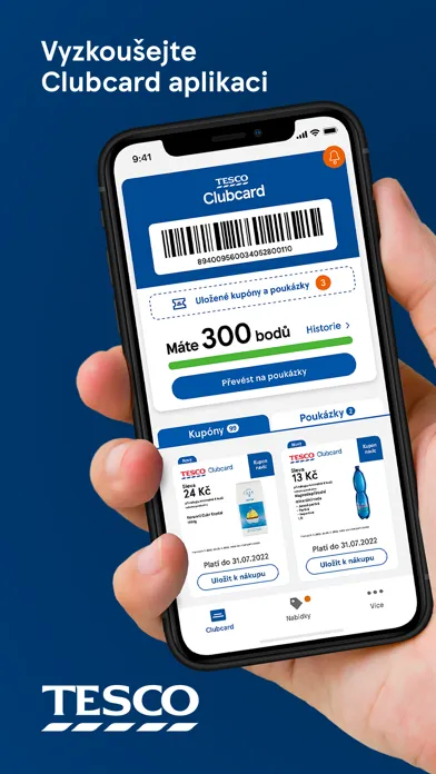 Скриншоты Clubcard Tesco Česko