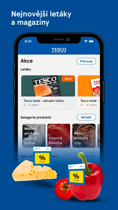 Скриншоты Clubcard Tesco Česko