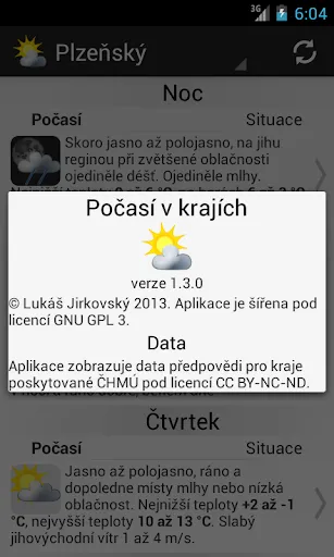 Počasí v krajích স্ক্রিনশট