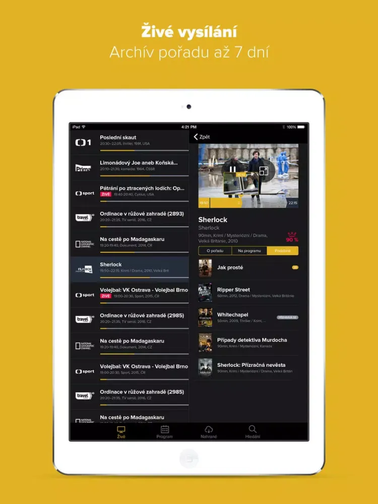 Fast TV iPad 应用截图