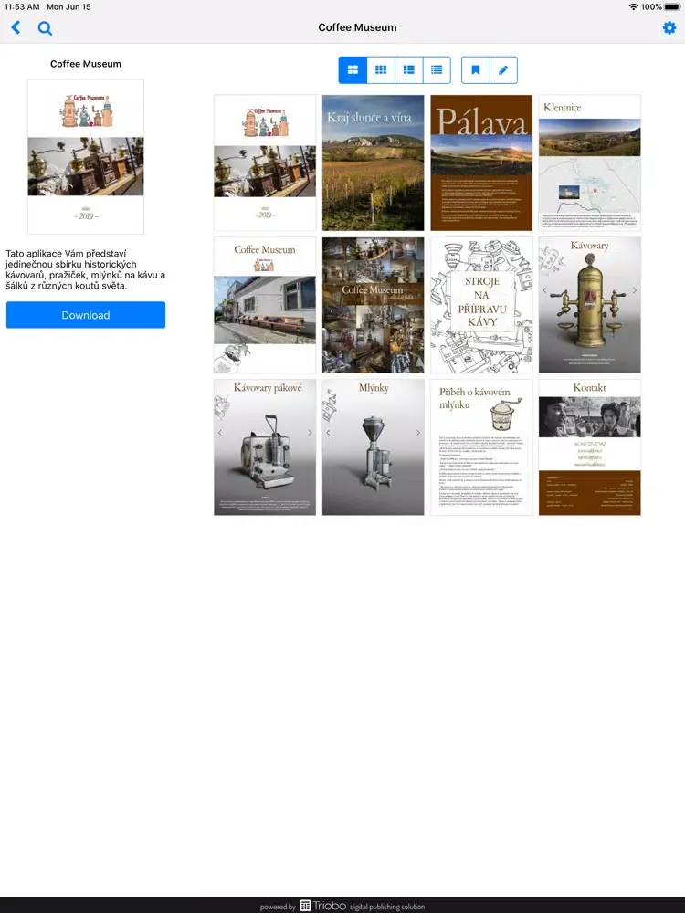 Coffee museum - Café Fara iPad 應用截圖