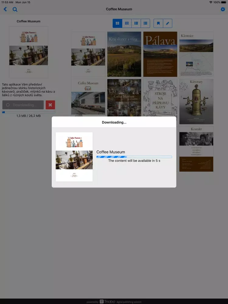 Coffee museum - Café Fara iPad 應用截圖