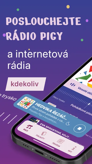 Capturas de pantalla de Pigy rádio