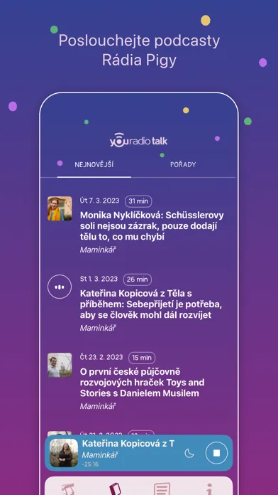 Capturas de pantalla de Pigy rádio