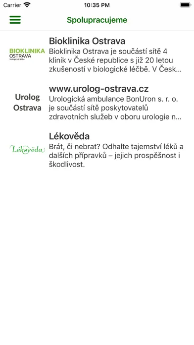 Tangkapan layar Lékárna Apavar