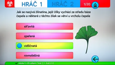 Capturas de tela do Listy stromů