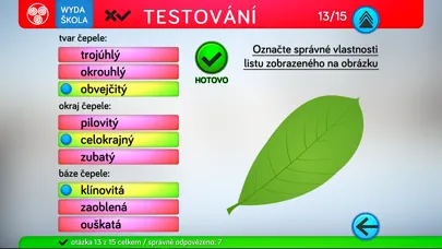Capturas de tela do Listy stromů