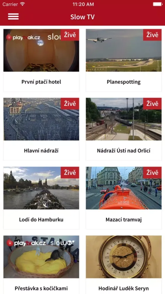 Captures d'écran de Playtvak.cz