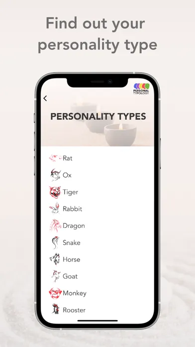 Screenshot di Personal typology Feng Shui