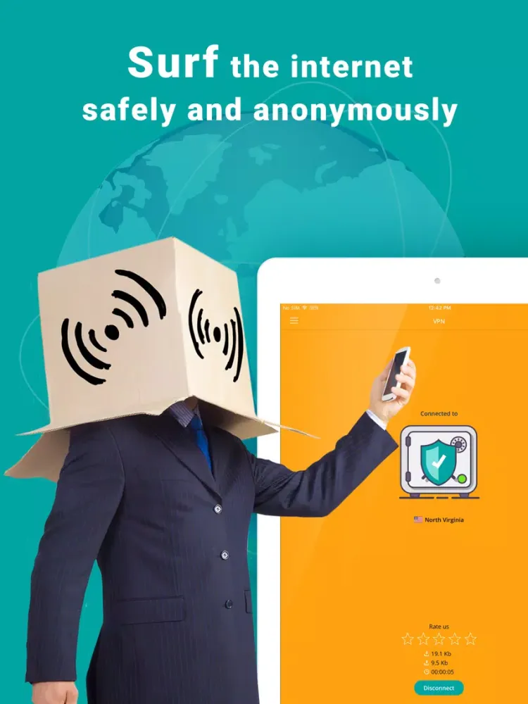 Captures d'écran de Sure VPN: Hotspot & Wifi Proxy iPad 