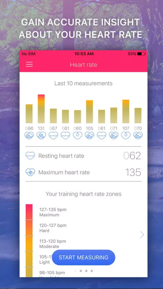 Ảnh chụp màn hình của Heart Rate Monitor: EKG Pulse Tracker for Cardio
