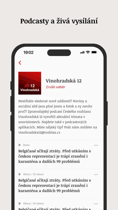 Capturas de pantalla de iROZHLAS