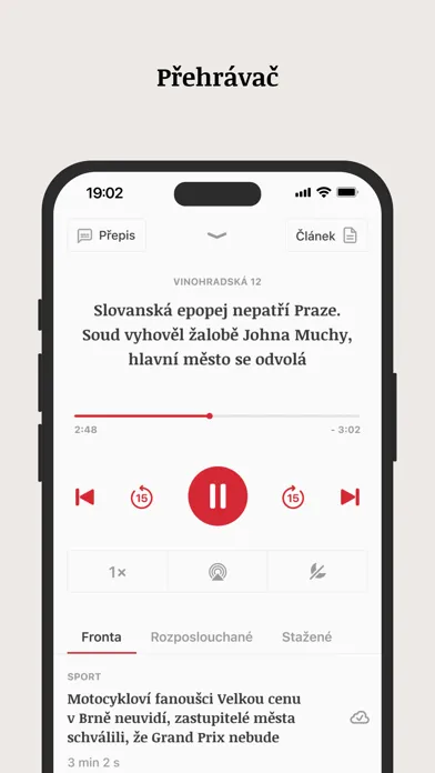 Capturas de pantalla de iROZHLAS