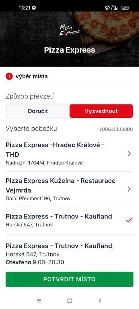 Pizza Express Trutnov Kaufland Screenshots