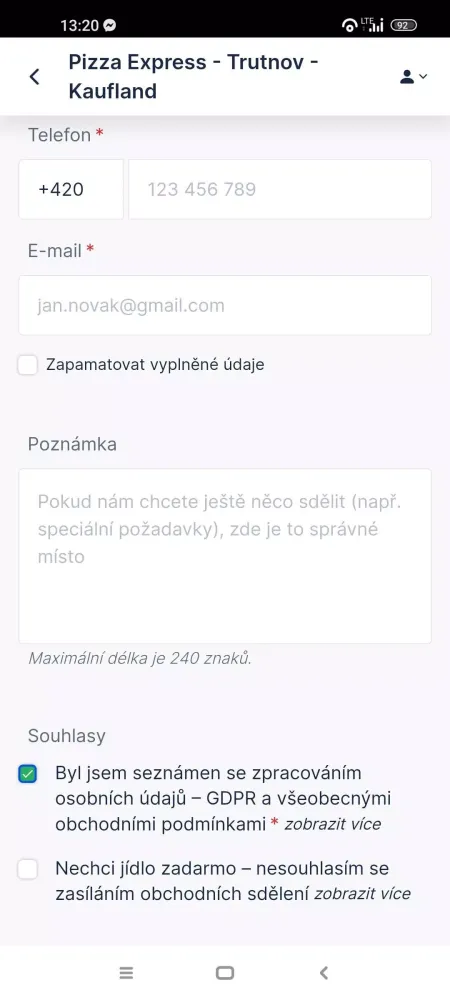 Pizza Express Trutnov Kaufland Screenshots