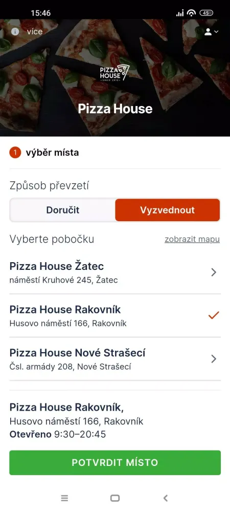 Screenshot di Pizza House Rakovník