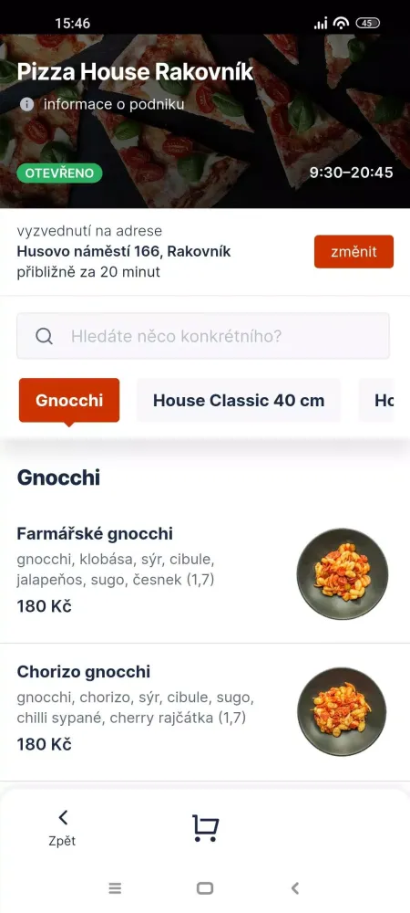 Screenshot di Pizza House Rakovník