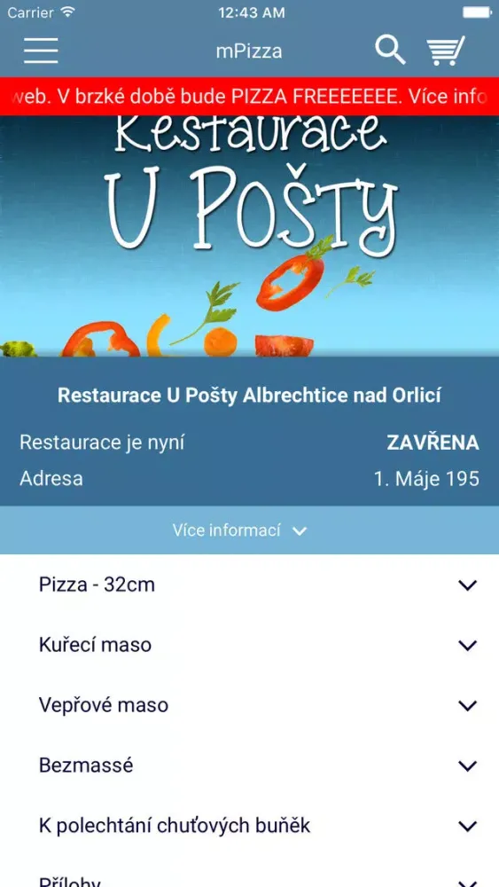 Restaurace U Pošty 스크린샷