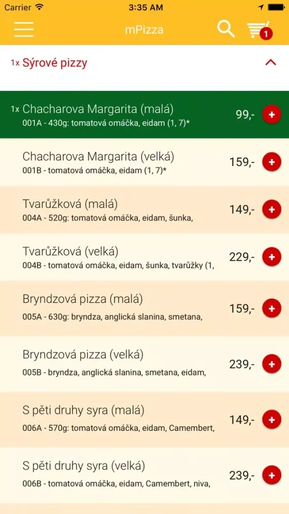 Captures d'écran de Chacharova pizza