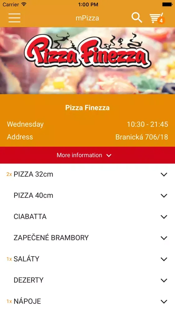 Pizza Finezza スクリーンショット