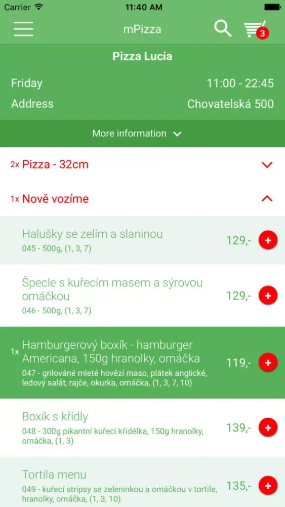 Pizza Lucia Markvartice应用截图