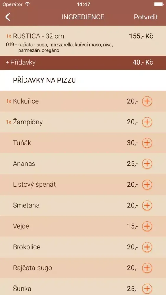 Zrzuty ekranu Pizza Giovanni Express