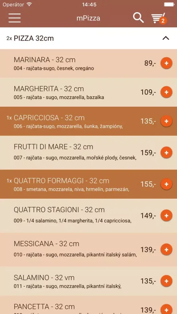 Zrzuty ekranu Pizza Giovanni Express
