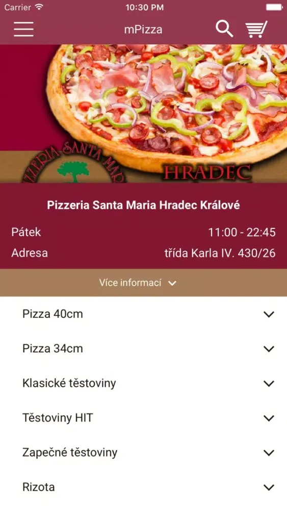 Captures d'écran de Pizzeria Santa Maria HK