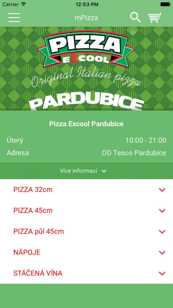 Pizza Excool Pardubice应用截图