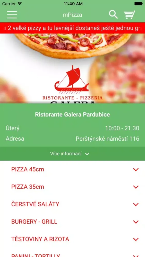 Ristorante Pizzeria Galera應用截圖
