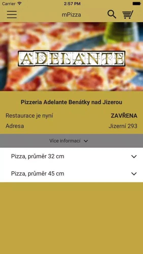 Pizzerie Adelante 스크린샷