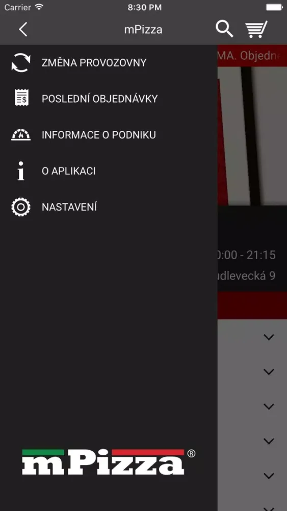 Capturas de tela do Pizzerie U Veselých
