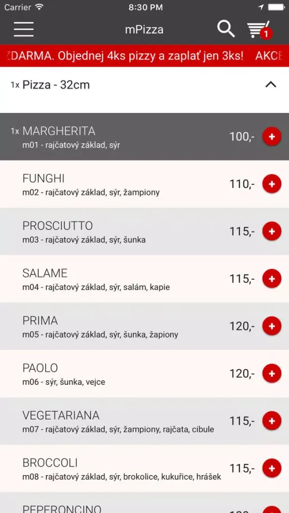 Capturas de tela do Pizzerie U Veselých