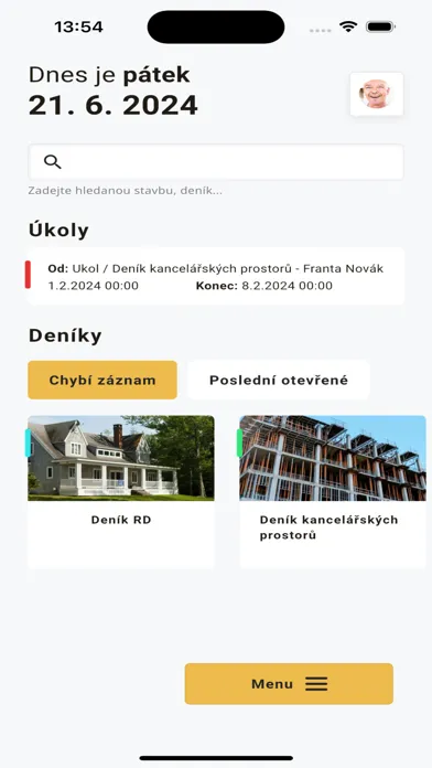 Můj stavební deník スクリーンショット