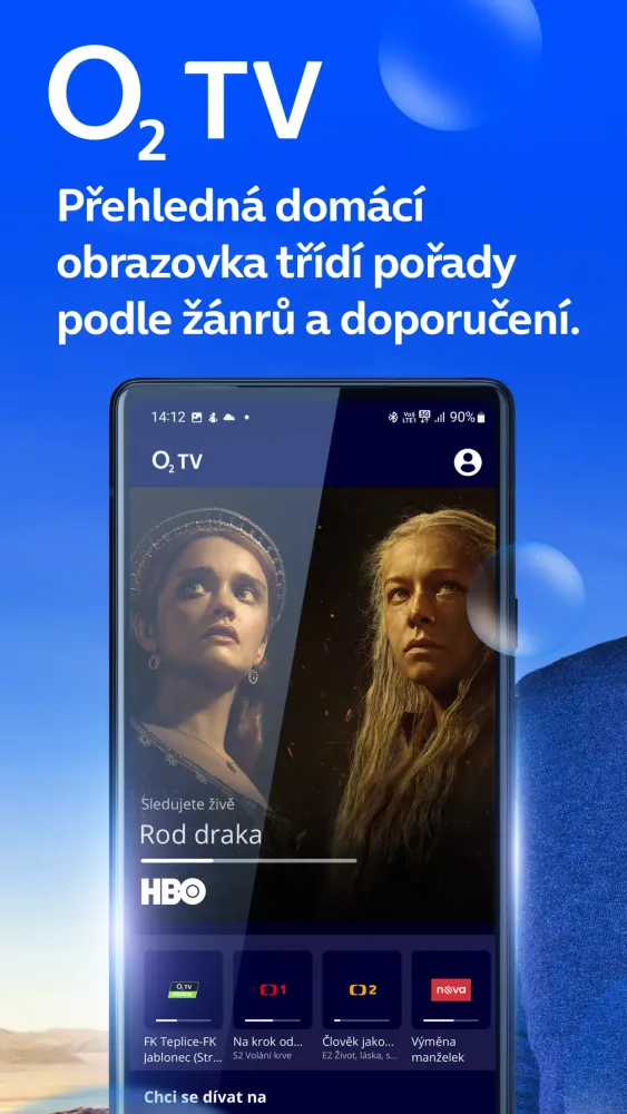 Screenshot di O2 TV