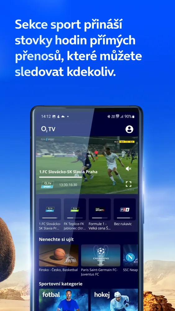 Screenshot di O2 TV