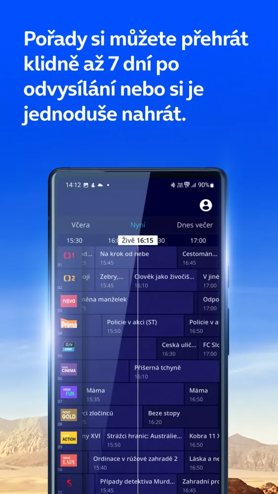 Screenshot di O2 TV