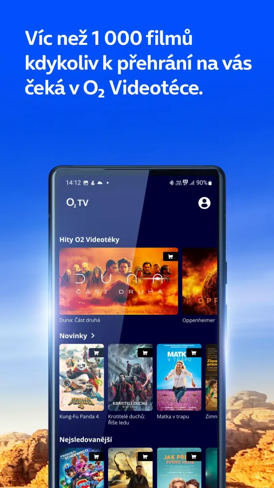Screenshot di O2 TV