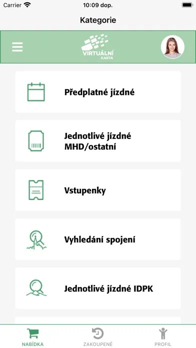 Virtuální karta स्क्रीनशॉट