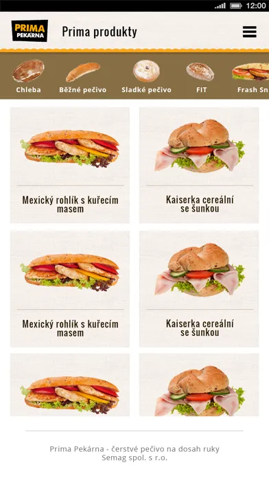 Prima Pekárna سکرین شاٹس