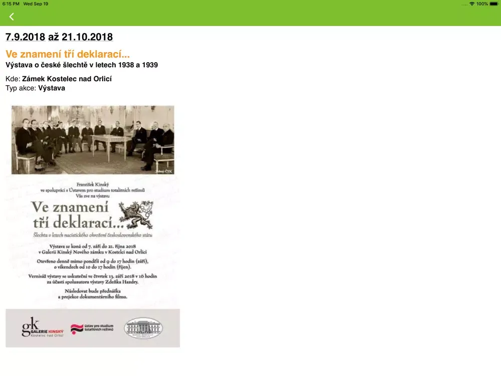 Akce Hradecka iPad  Screenshots