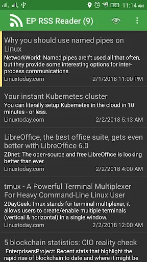 EP RSS Reader Screenshots