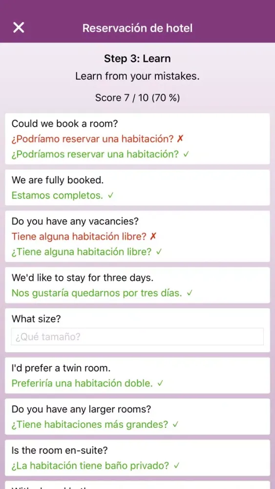 Phrasebook & Vocabulary - English, Spanish, German Screenshots