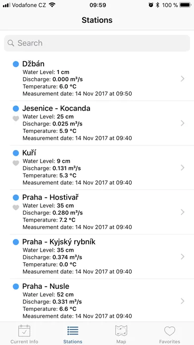 Průtoky Praha Screenshots